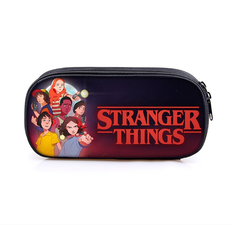 Stranger Things Cosmetic Case Pencil Bags Boys Girls School Case Children Stationary Bag Women Makeup Bag Kids Pencil Box: dqbbstrangerthis17