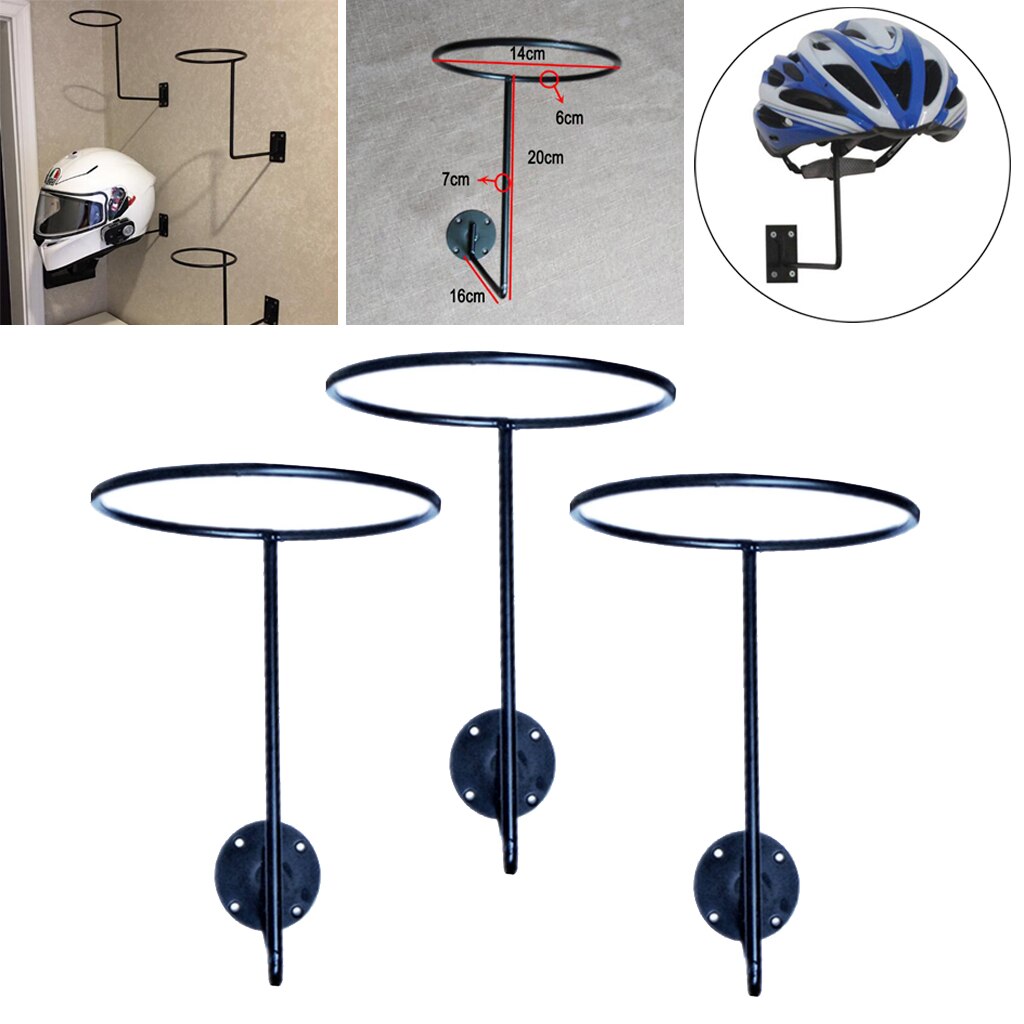 Display Rak Tv Helm 3Pcs Metal Wall Mount Helm Display Houder Stand Ha... – Vicedeal