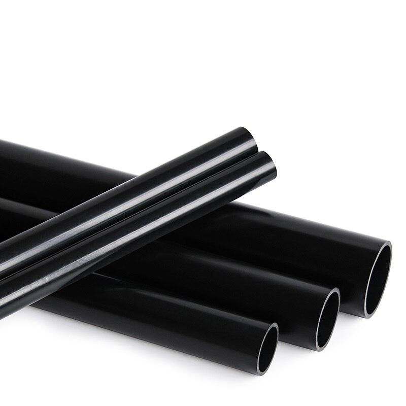 Black PVC Pipe O.D. 20mm-50mm Agriculture Garden Irrigation Tube Fish Tank Water Pipe Aquarium Supplies 50cm Length 1 Pcs