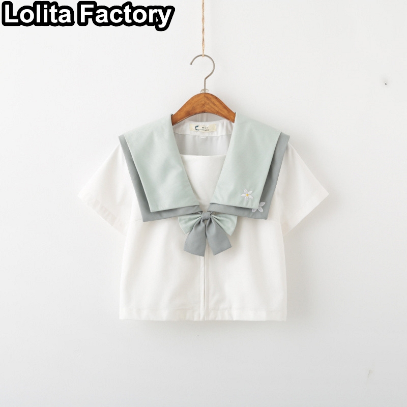 Summer Japanese Women girl student JK uniform suits Short/long Sleeve jacket School Uniforms college style Sailor Suit Sets
