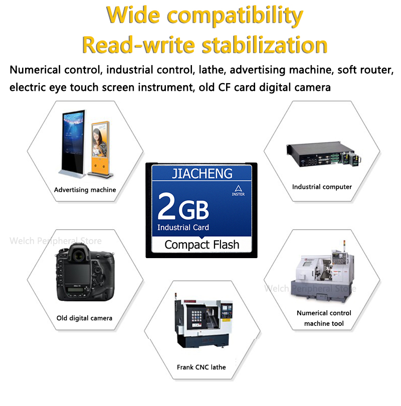 Industrial Compact Flash CF Card 32MB 64MB 128MB 256MB 512MB 1GB 2GB 4GB 8GB PCMCIA Memory Card