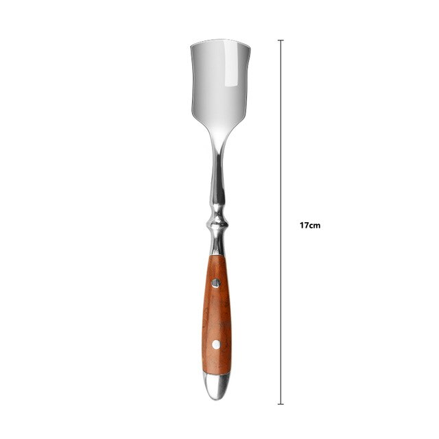 Cutlery Set Stainless Steel Western Tableware Knife Fork Spoon Dinnerware Set Flatware Kitchenware Kitchen Gadget Sets: Ice cream spoon