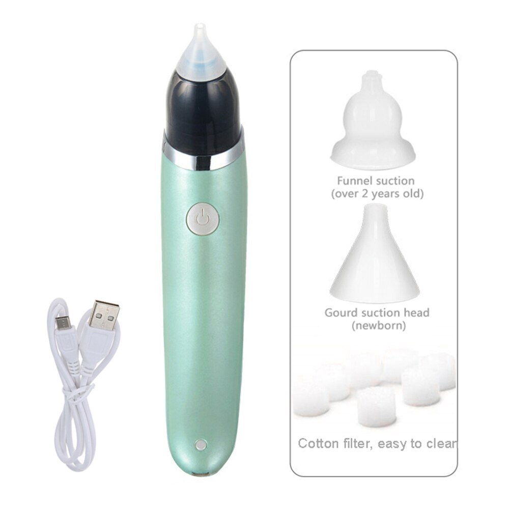 Elétrico automático higiênico seguro nasal aspirador para recém-nascido infantil criança silicone sucção bico nariz ferramenta mais limpa: Default Title