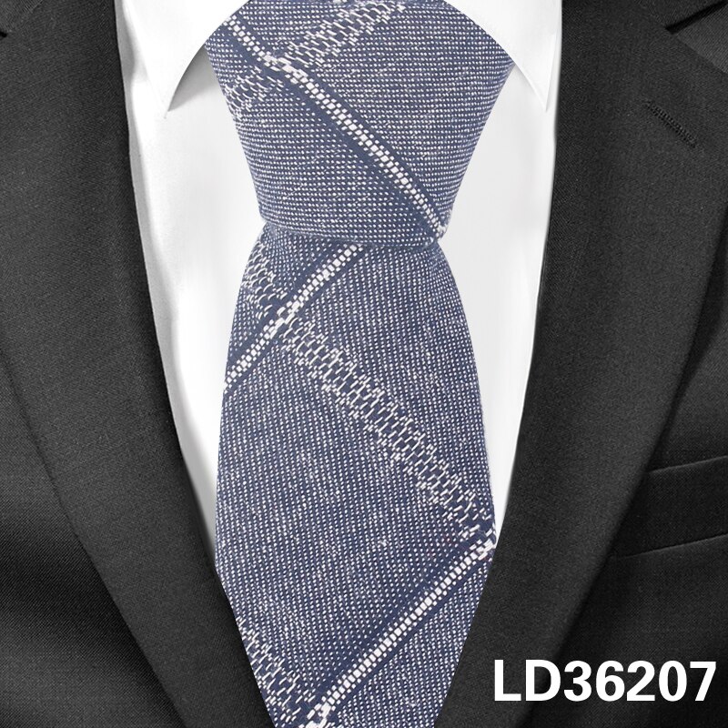 Bomulds plaid slips halsslips til jakkesæt tyndt slips til mænd kvinder mand slips gravatas til bryllupsvirksomhed: Ld36207