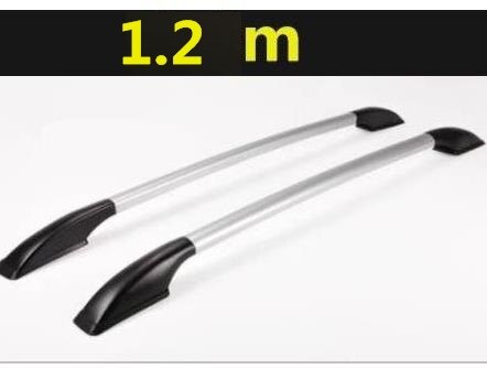 1.2 M-1.6 M Lange Auto Aluminium Imperiaal Bagagedrager Bar Hatchba Auto En Kleine Suv Universal accessoires 2 Stks/set: size 1.2m