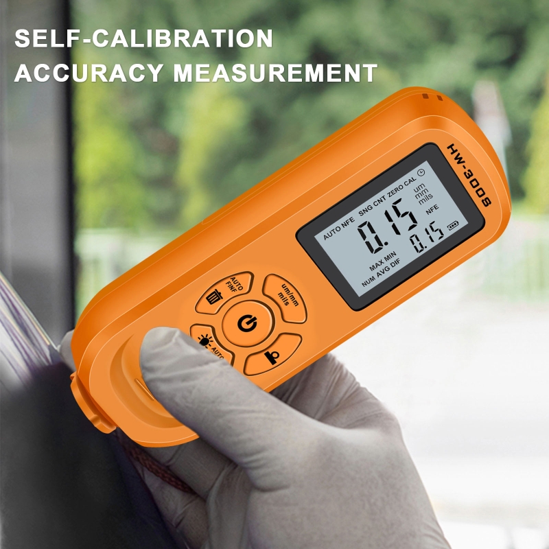 Portable Coating Thickness Gauge Car Painting Depth Gauge Paint Thickness Gauge Digital Mil Thickness Meter for Automoti P8DA