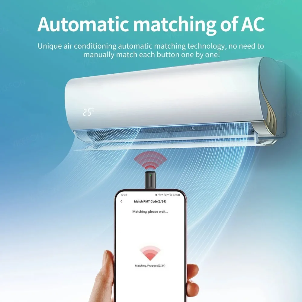 Fifth Generation Capsule Remote Control Mobile Infrared Transmitter Air Conditioner TV Remote Control for iOS Android HarmonyOS