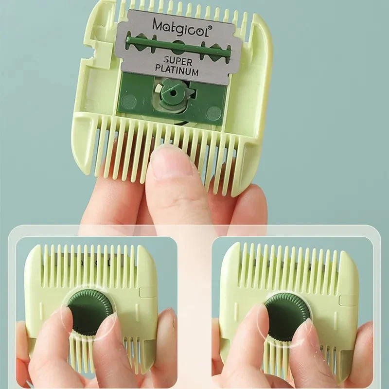 2-in-1-Haarschneider und Kamm, multifunktionaler Splisschneider, tragbare Haarschneidewerkzeuge, Heim-DIY-Schönheits-Haarstyling-Zubehör