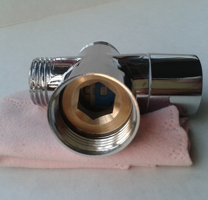 Durcheinander Europäischen 3/4 "Umsteller Vavle Verchromt Schlecht Zubehör Dusche einstellen Umsteller Adapter für wasserhahn