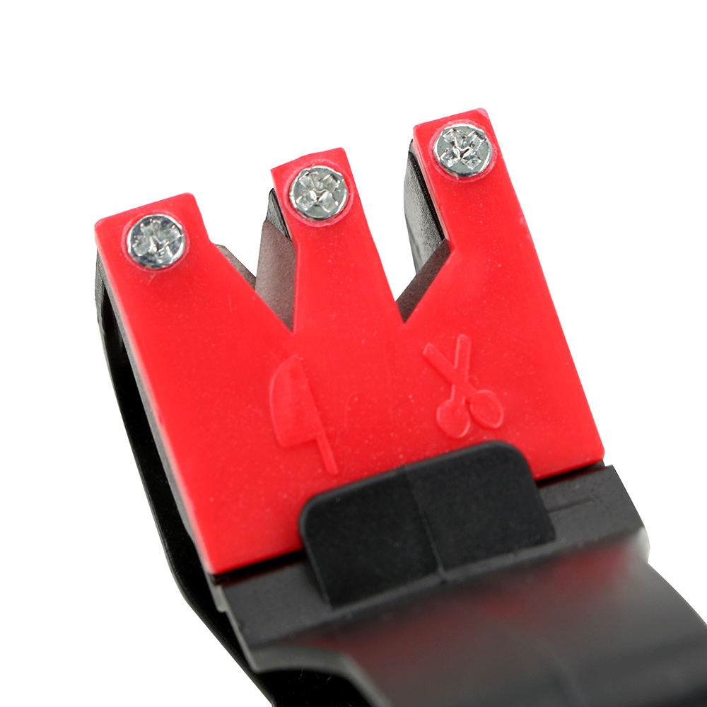 Grindstone Convenient 2 In 1 Knife Sharpener Kitchen Tools Handheld Scissor Blade Sharpening