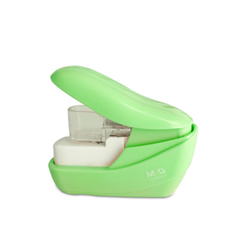 No Nails Stapler Machine Mini Cute Book No Staples required Stapleless Stapler Paper Stapling Stapler without Staple: Green