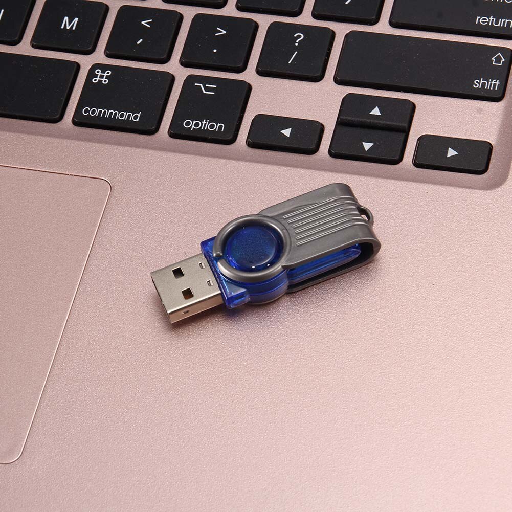 Mini Usb 2.0 Micro Sd Tf Geheugenkaartlezer Hoge Snelheid Plastic Draaien Adapter Voor Tablet Pc Laptop KQS8