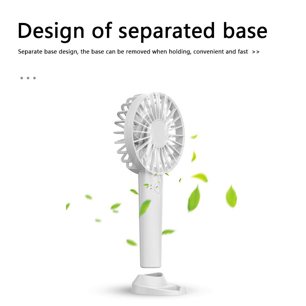 Mini Draagbare Handheld Fan Usb Oplaadbare 3 Speed Fan Thuis Desktop Luchtkoeler Zomer Outdoor Reizen Radiator Elektrische Ventilator