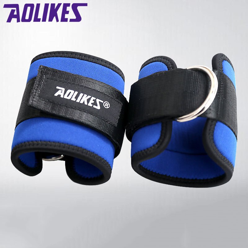 AOLIKES-Correa de anclaje para el tobillo, bandas de resistencia para piernas, entrenamiento de agilidad, para Karate, deportes, ejercicio físico, 1 Uds.: 1PCS Blue / Right