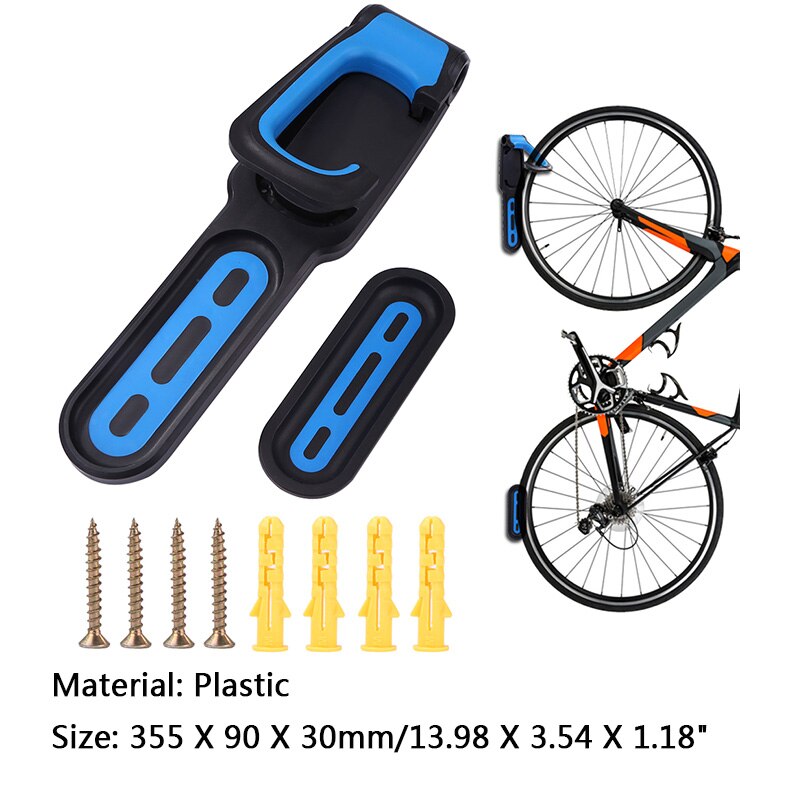 Bike Wall Hook Holder Practical MTB Mountain Bicycle Wall Mounted Storage Rack Bracket Showing Stand Hanger Cycling Supplies: Type A Blue