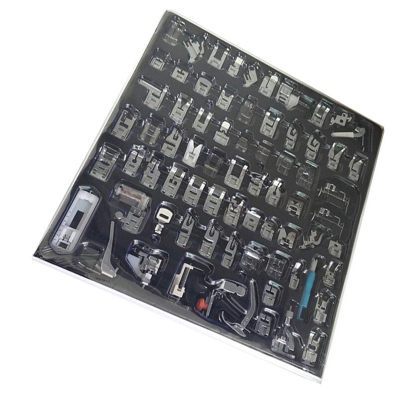 AC86 -72Pcs Domestic Sewing Machine Presser Feet Set for Brother, Babylock, Singer, Janome, Elna, Toyota, Home, Simplicity