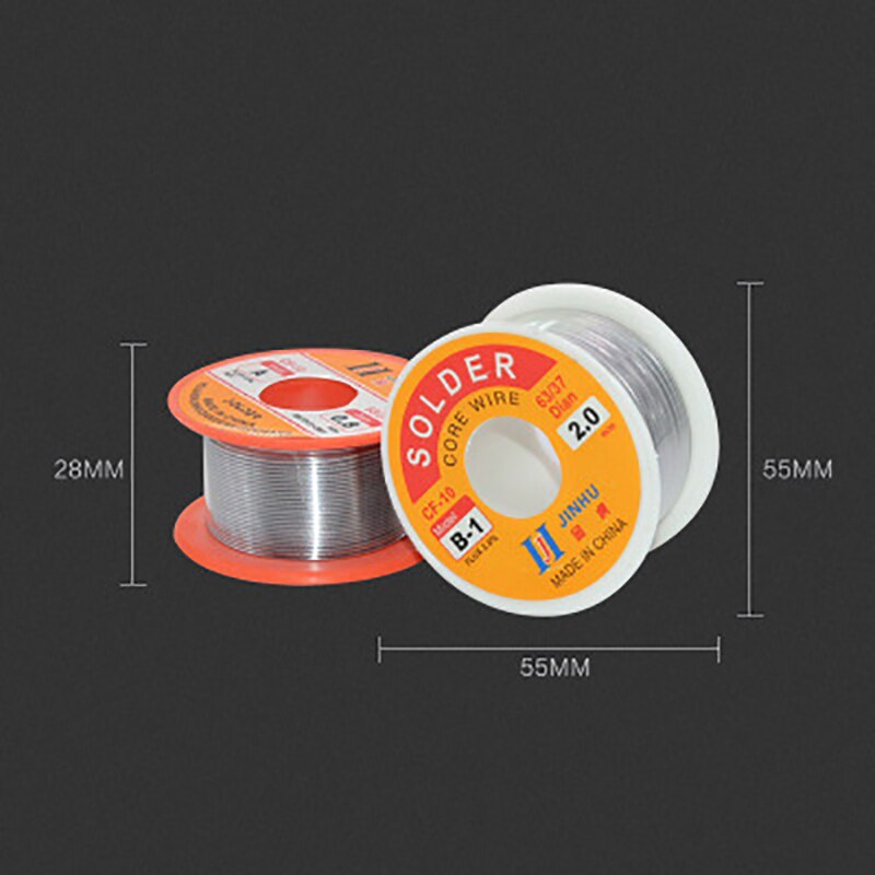 0.3/0.4 /0.5/0.8/1mm tenn-bly tenntråd smält kolofonium lödtråd lod engångsspole