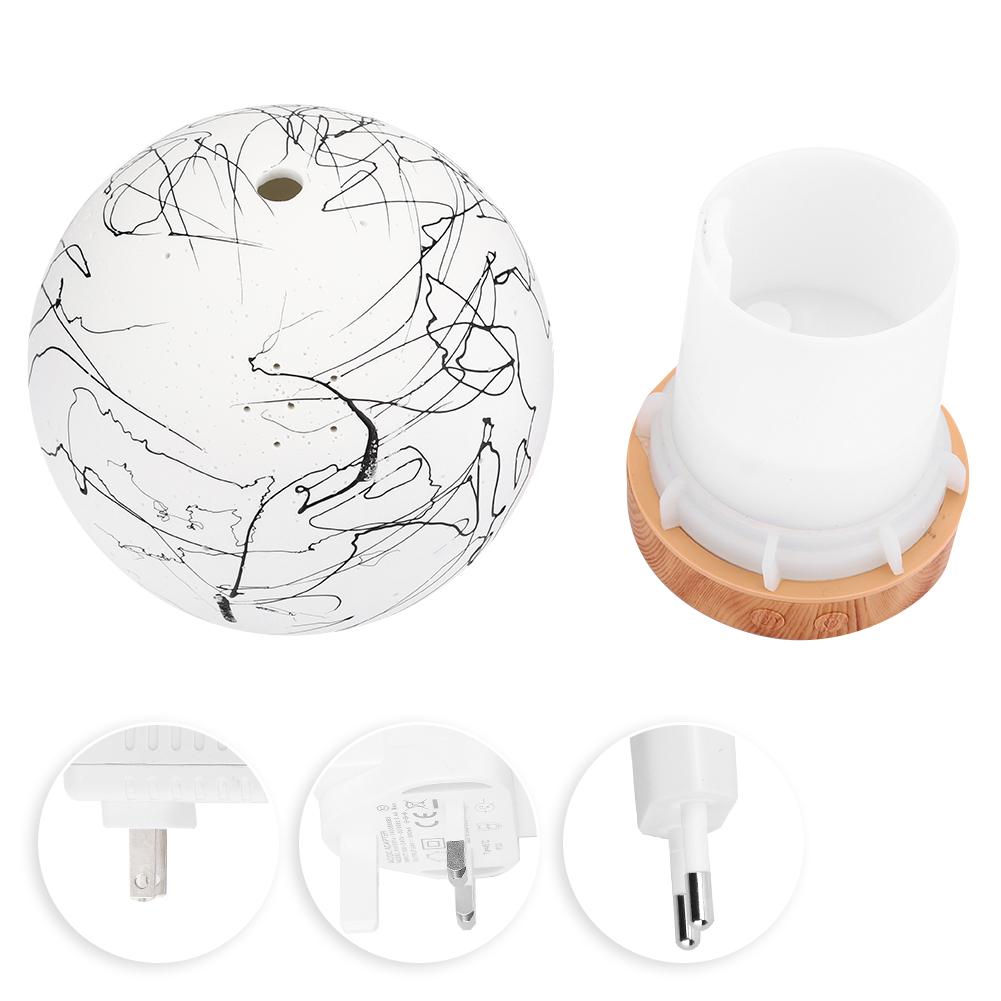 Sfera rotonda Forma Umidificatore Aromaterapia Diffusore 7 Colori ah CONDOTTO LA Luce di Notte Umidificatore Dispositivi di Cottura A Vapore