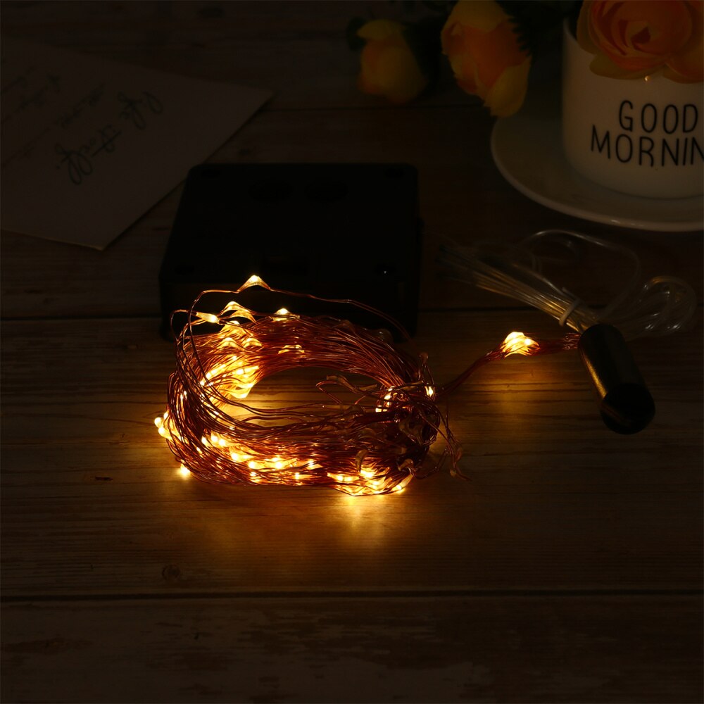 Kleurrijke Slingers Led Wedding Tuin Binnenplaats Lampen Decoratieve Lampen String (Zonne-energie, Warm Wit)