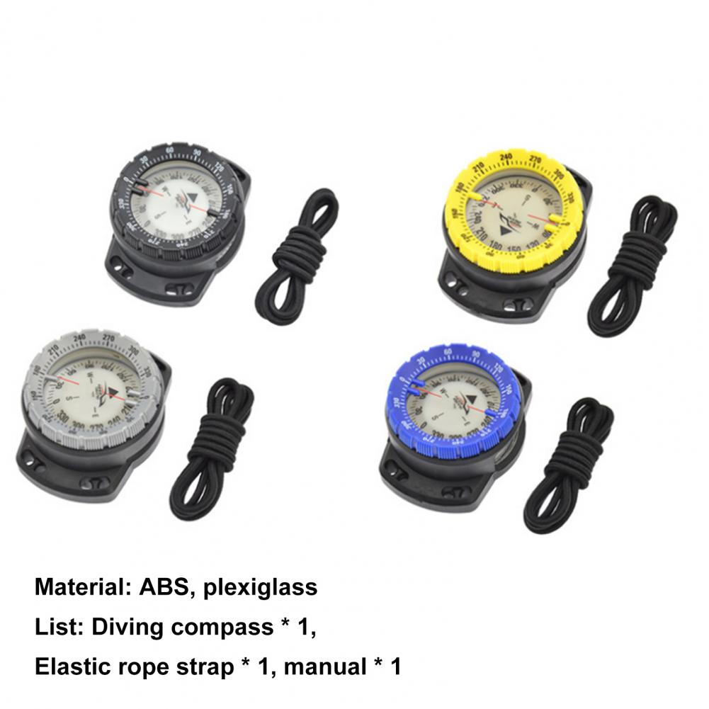 CP-992 Portable Diving Navigation Compass Triangle Pointer Convenient Reading Waterproof Compass for Deepwater Operations