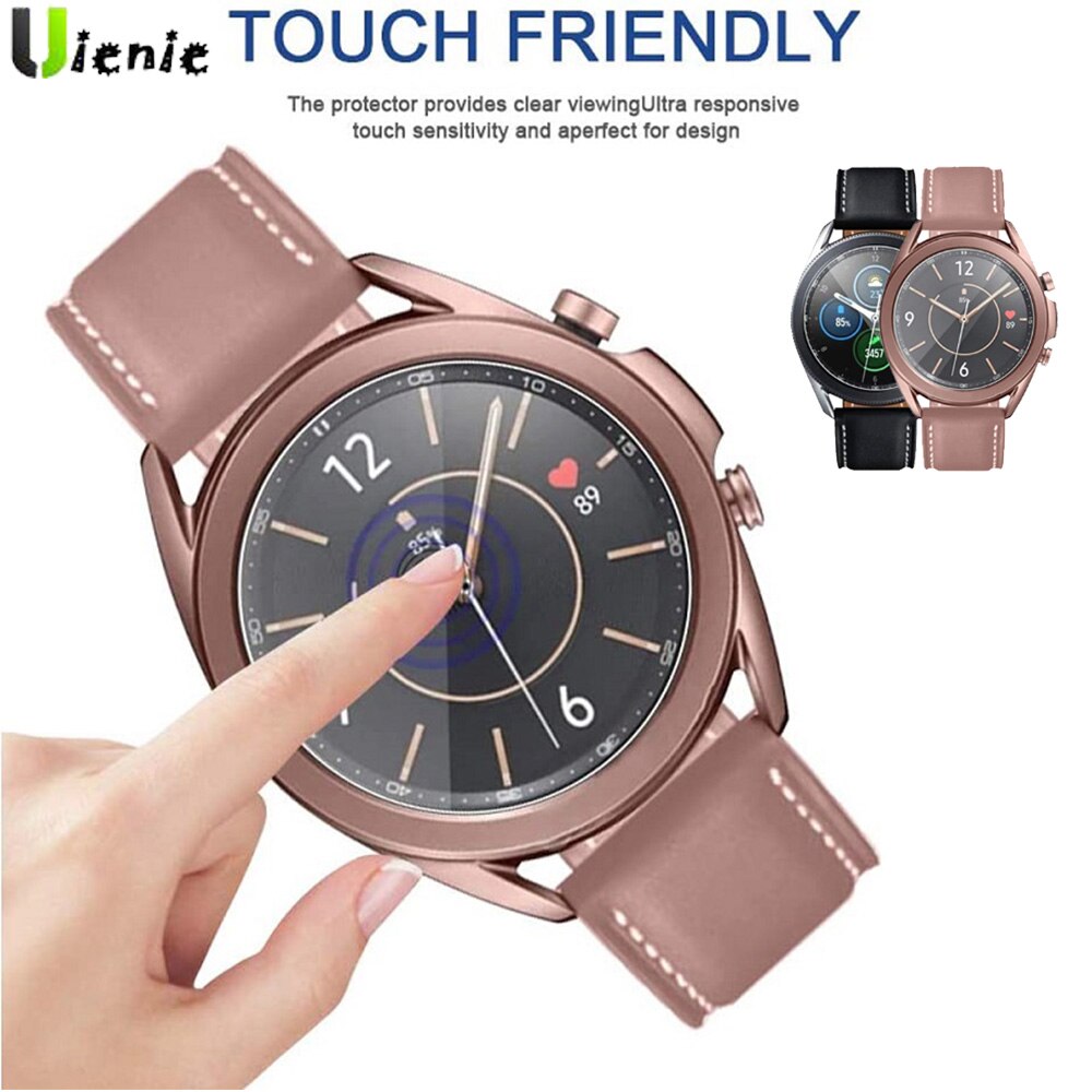 Protector de pantalla ultrafino para Samsung Galaxy watch 3, película protectora de pantalla transparente de 41mm y 45mm, 2 unidades, sin reloj