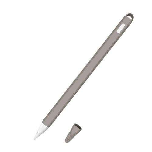 For Apple Pencil 2 Case Anti-Slip Silicone stylus pen touch pen Protective Case Cover Skin for iPad Pencil 2 Gen ручка стилус: Grey