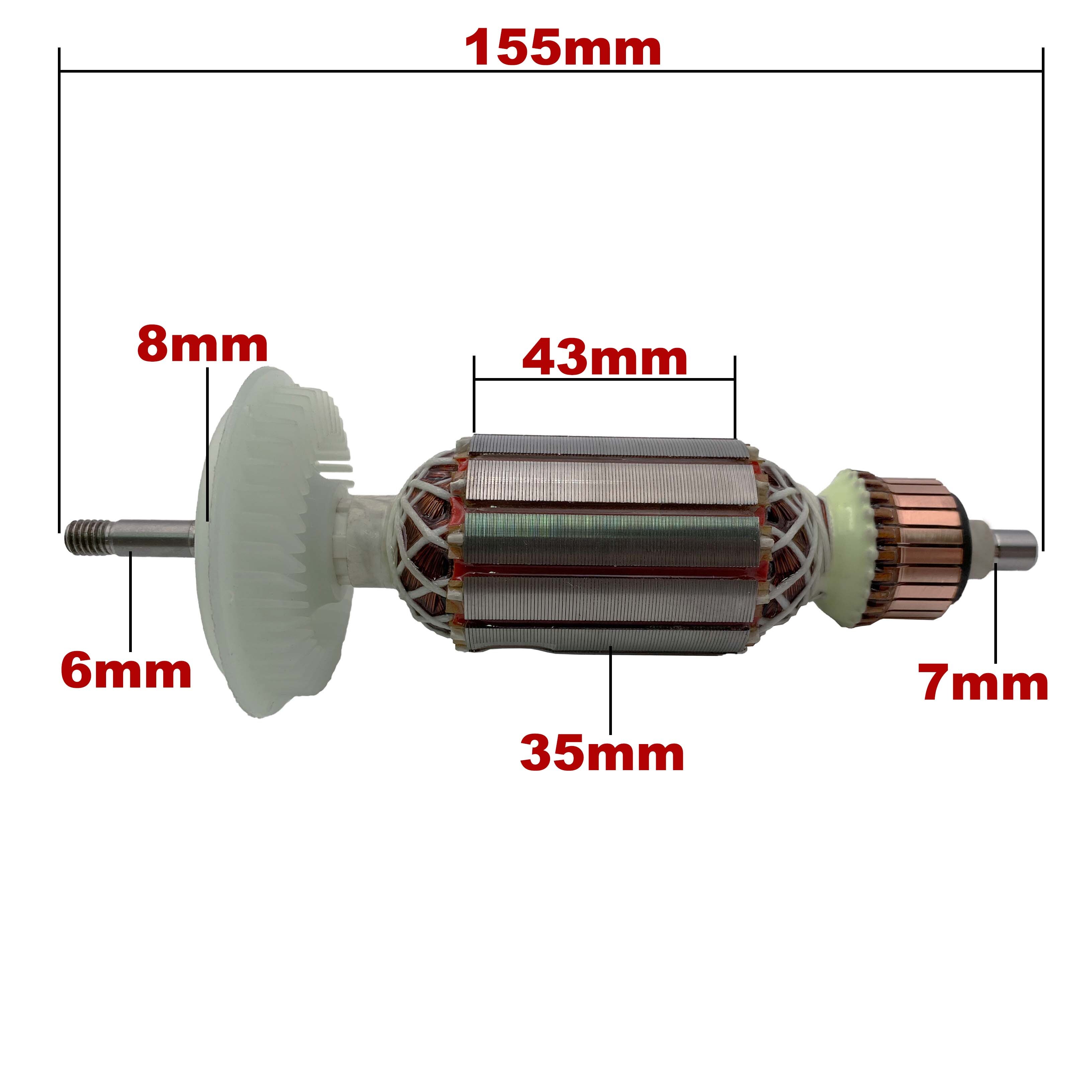 AC220V-240V Induit Épanouissement Polaire remplacement pour BOSCH Meuleuse Angulaire GWS6-100 GWS6-115 GWS6000 GWS6600 GWS6700: Armature