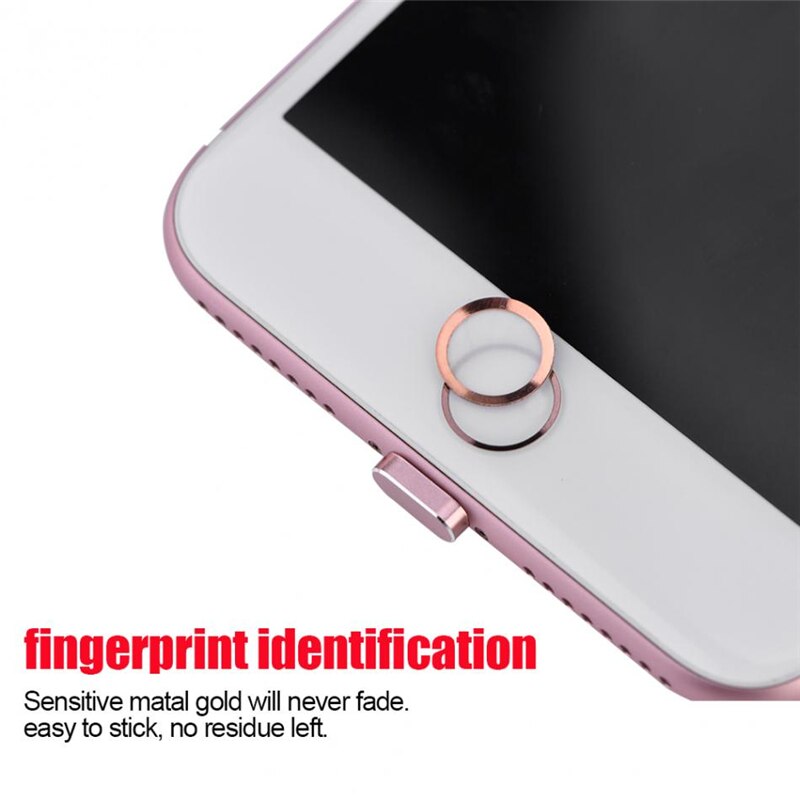 4 in 1 telefon beskyttelsessæt til iphone  x 7 8 plus iphone 7 iphone 8 iphonex touch id hjem knap klistermærke &amp; støvprop linsebeskytter