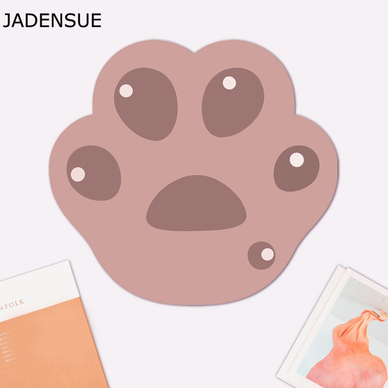 Mouse Pad Rubber Cute Cat Paw Pattern Anti-Slip Mice Comfortable Desk Mats for Laptop PC Computer Pad Game Mousepad Deskpad: 280x260x3mm 07