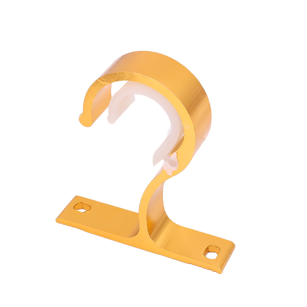 Soporte para cortinas fuerte, varilla romana, soporte para riel de ropa de aleación de aluminio, ganchos de pared para el hogar y el baño, accesorios decorativos: Borgoña / 30-35 cm