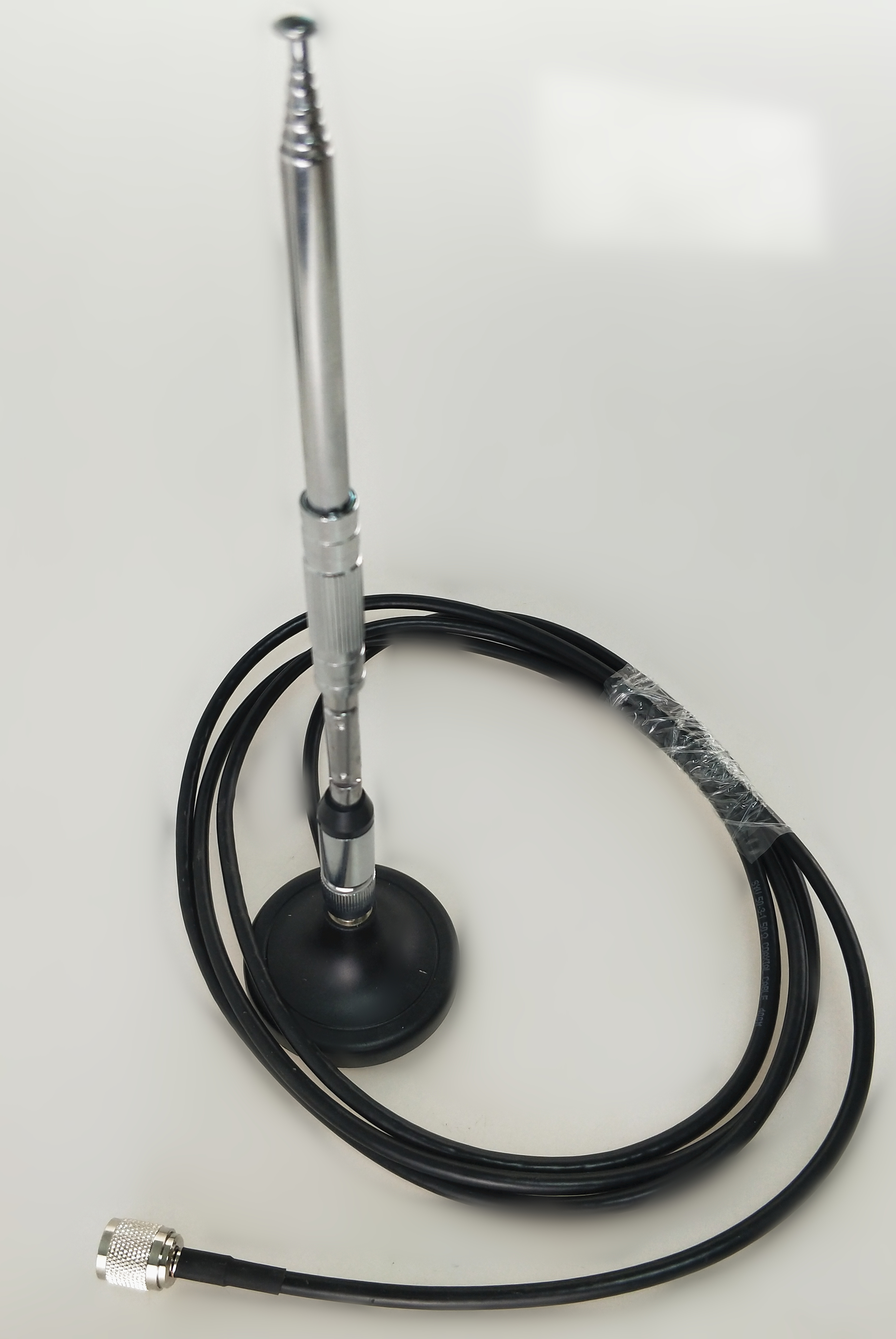 Antenna trasmettitore FM stena magnetica Antenna telescopica asta piccola MAX 20W: Argento