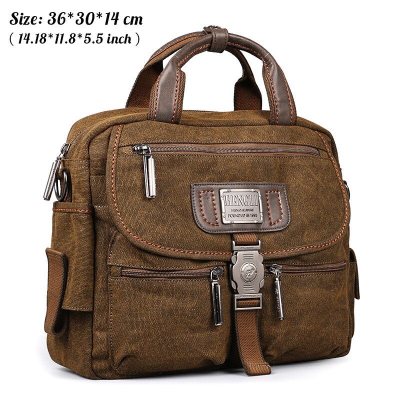 2022 Ruil Retro Canvas Messenger Bags Multifunctionele Mannen Schouder Aktetas Leisure Travel Handtas Toolkit Vintage Pakket