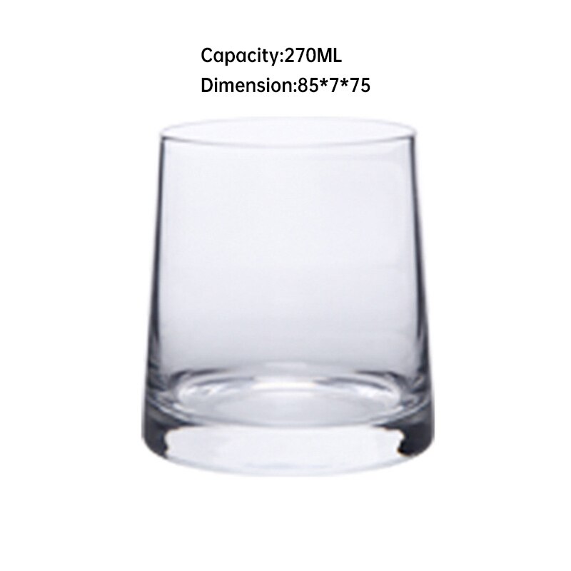 Blei-freies Glas Becher Kreative Regenbogen Bernstein Grau Rosa Farbe transparent Saft Cocktail Getränke Wein Gläser für Freunde: transparent