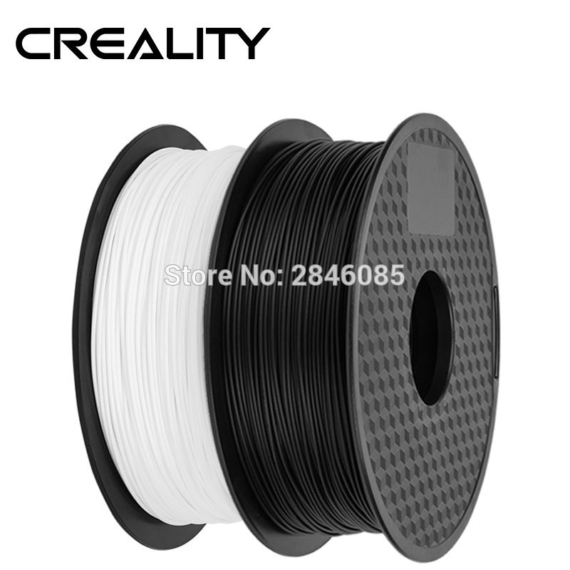 Ender Brand PLA Filament Samples 2Pcs 1KG/roll 1.75mm Black+White Two Color for CREALITY 3D Printer /Reprap/Makerbot