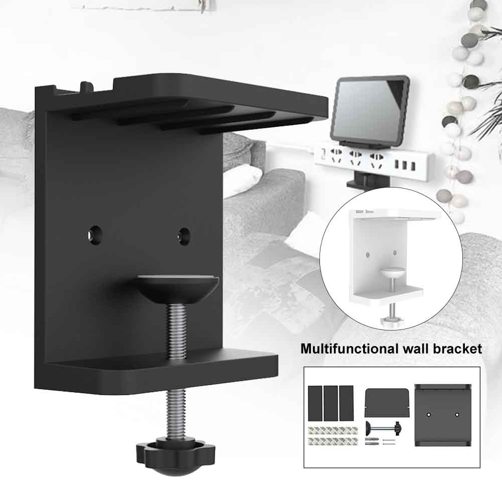 Opbevaringsholder tablet telefon selvklæbende strømskinne stue justerbar køkken vægmonteret stikkontakt fast kontor