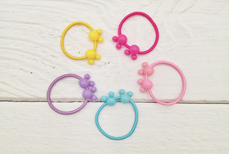 Koreaanse versie 50 Stuks Kleurrijke Kind Kids Haar Houders Leuke Rubber Haarband Elastieken Accessoires Meisje Charms Tie Gum