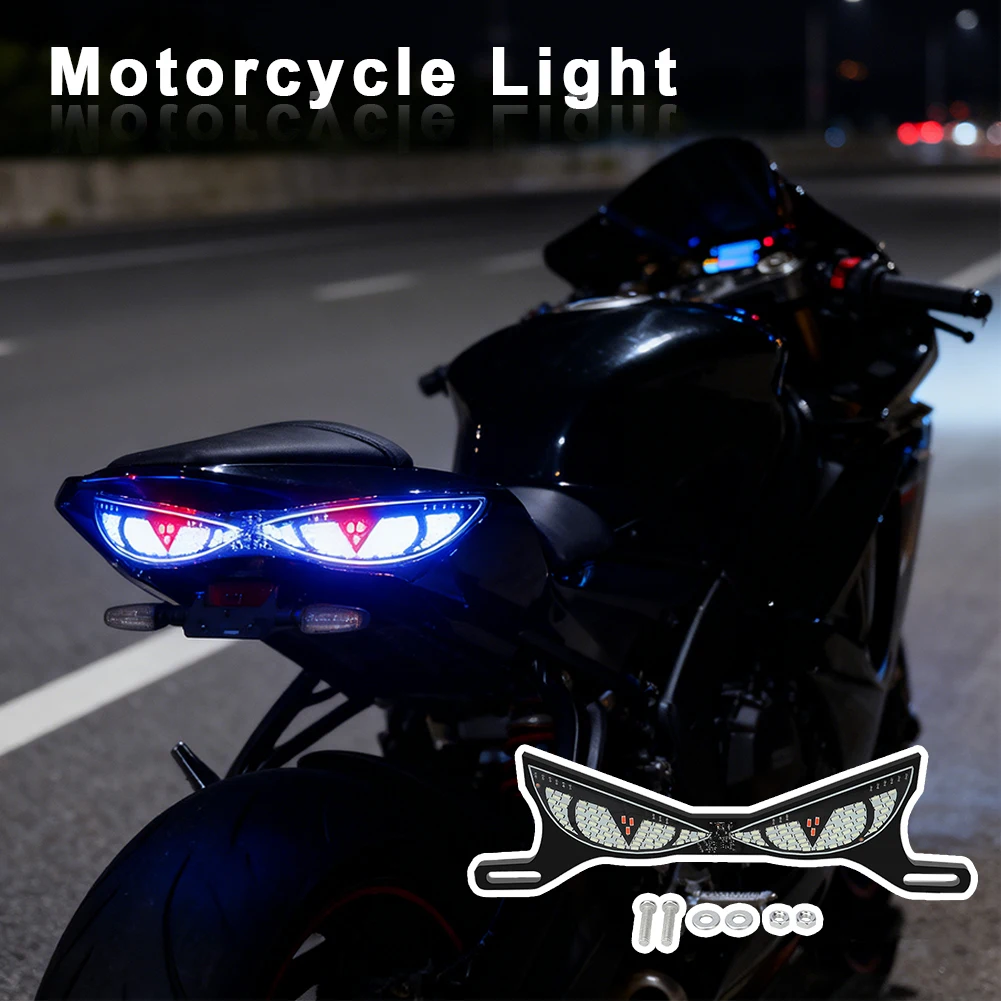 Devil eye motorcykel led-lampor cat eye dynamiskt bakljus bil bakljus dekorativ lampa strobe eagle eye-lampa tillbehör