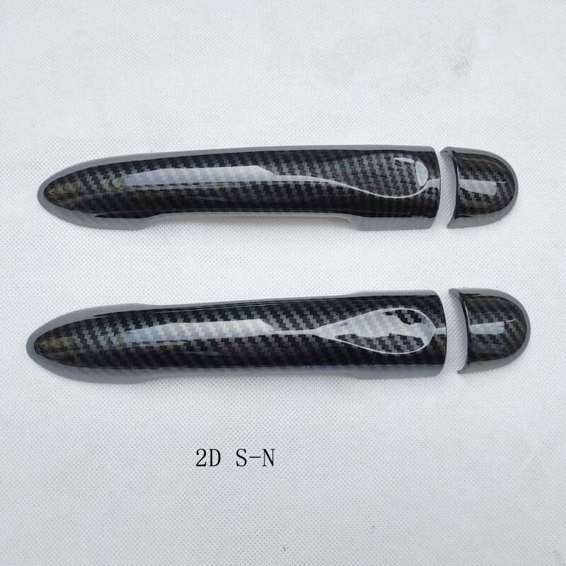 Cubierta de manija de puerta de coche, accesorios de color fibra de carbono para Renault Megane 3 iii, , , , , , , ,: 2ds-n