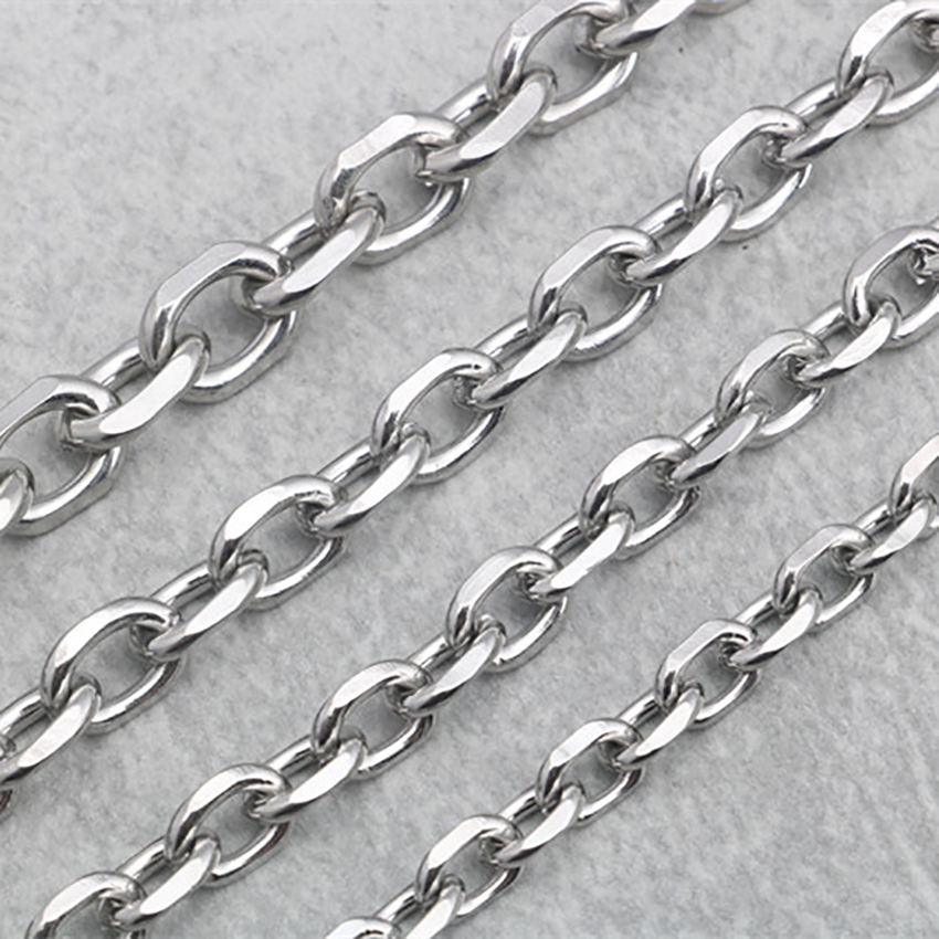 Stainless Steel Batch Angle Chain Coarse Batch Angle O Word Cross Chain Necklace Clavicle Chain Jewelry