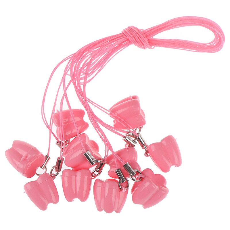 5Pcs Plastic Baby Milk Teeth Case Teeth Box Deciduous Flower Shape Baby teeth box Baby changing teeth storage box: pink