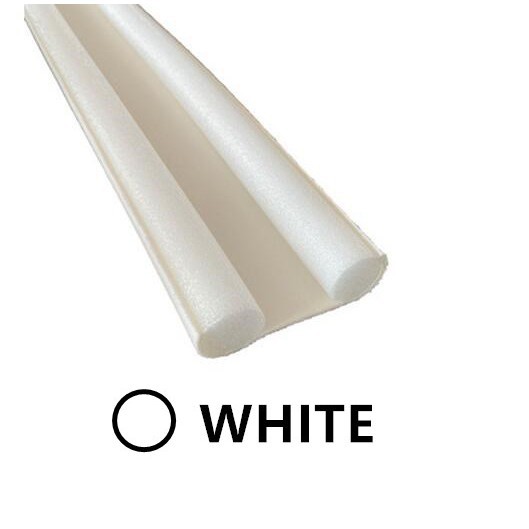 Spezieller Türboden-Dichtungsstreifen unter der Tür, Zugluftstopper, Windgeräusch, akustischer Schaumblocker, Türstopper-Halter für Insekten: WHITE
