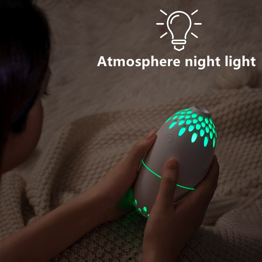 250ML USB Air Humidifier Home Aroma Oil Diffuser Mini Mist Maker With Night Light Mute Portable Essential Oil Diffuser