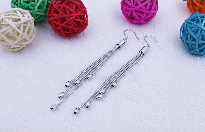 100% 925 argent sterling oreille de blé dames boucles d'oreilles bijoux femmes Anti allergie directe