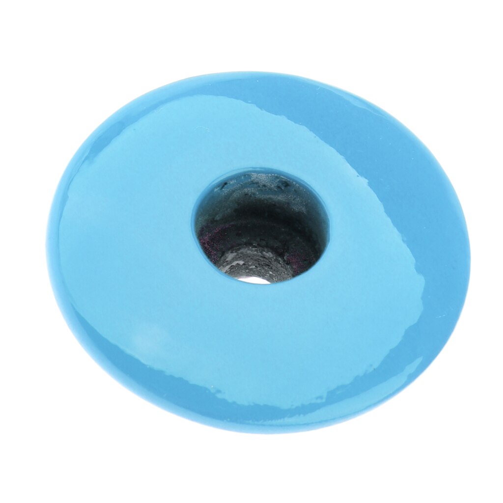 Fiets Fiets Mtb Carbon Fiber Stem Top Cap Cover Headset Universele: Light Blue