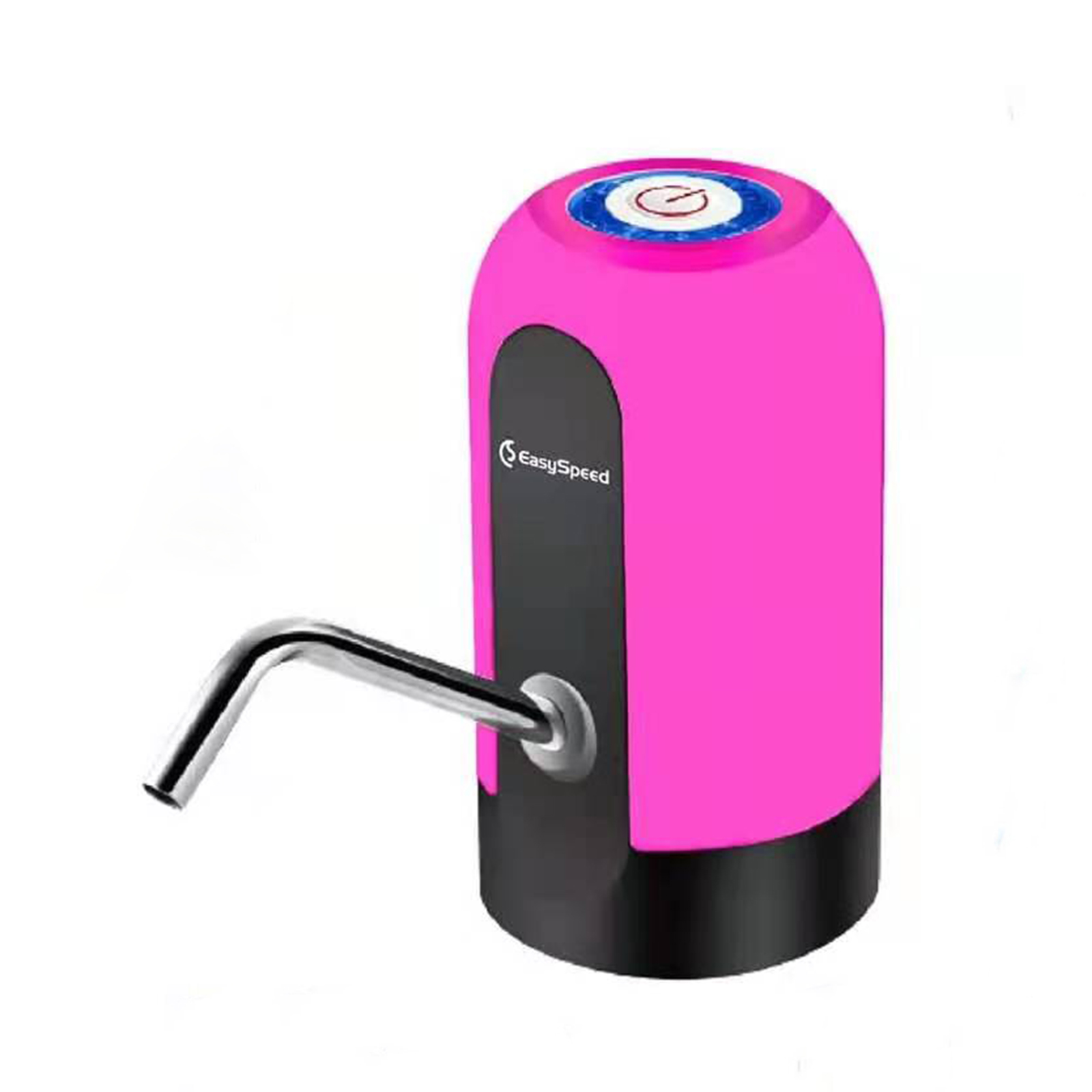 EASYSPEED, DISPENSADOR DE Agua con luz, ELECTRICO Y PORTATIL para BOTELLONES DE 5,8,10,12,13 Y 20 litros (Negro): Rosa