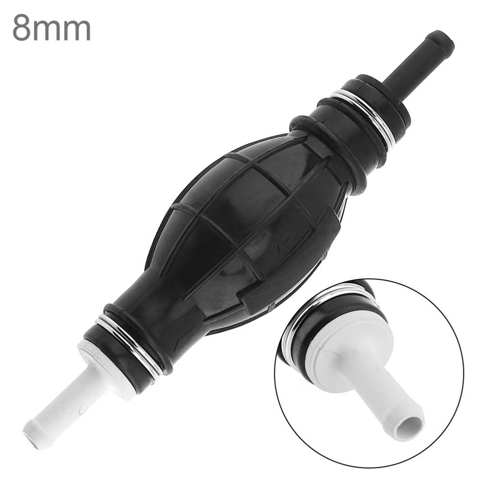 8mm gummi pvc håndprimer pumpe bensin bensin drivstoff linje egnet for bilbåt marine motorsykkel