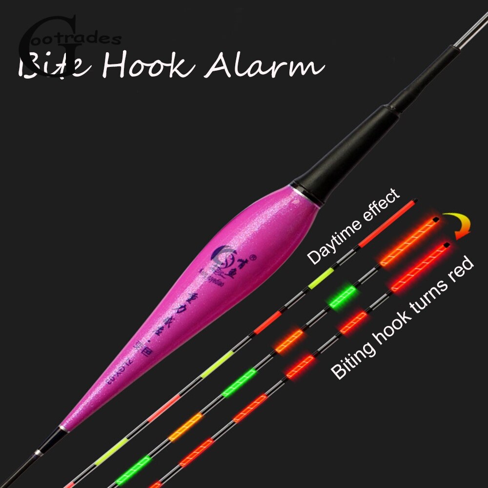 smart fishing led light color change float Including battery CR425 Night fishing tie Gravity sensing chip stopper accessory