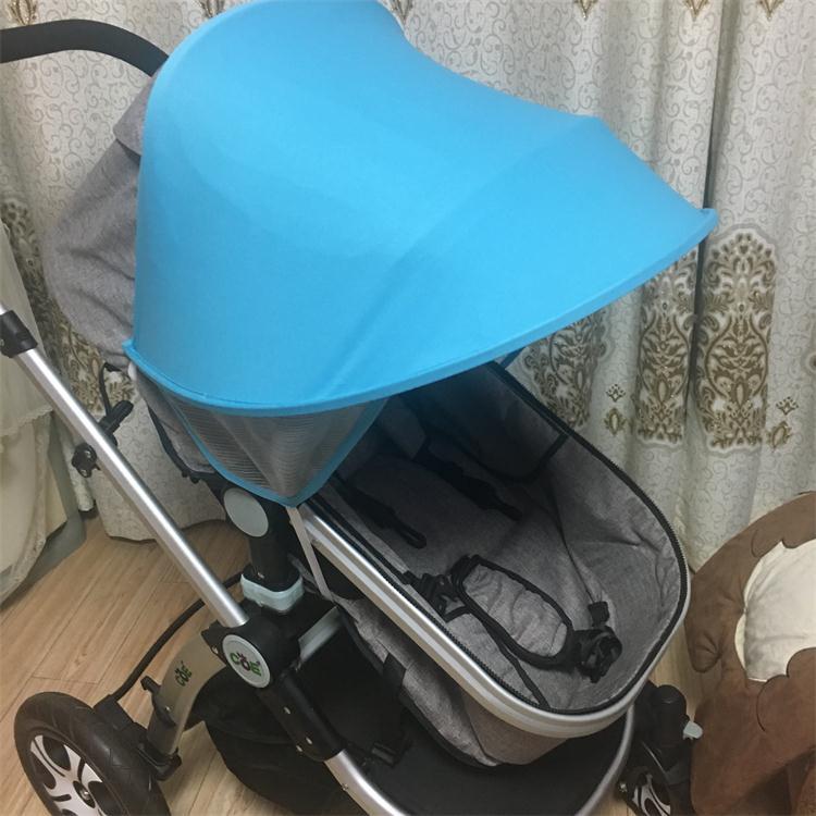 Baby Kinderwagen Sonnenblende Wagen Kinderwagen Baldachin Sonne Kinderwagen Buggy Kinderwagen Zubehör Abdeckung für Sonne Schatten Auto Haube Kappe Sitz: Blau Markisen