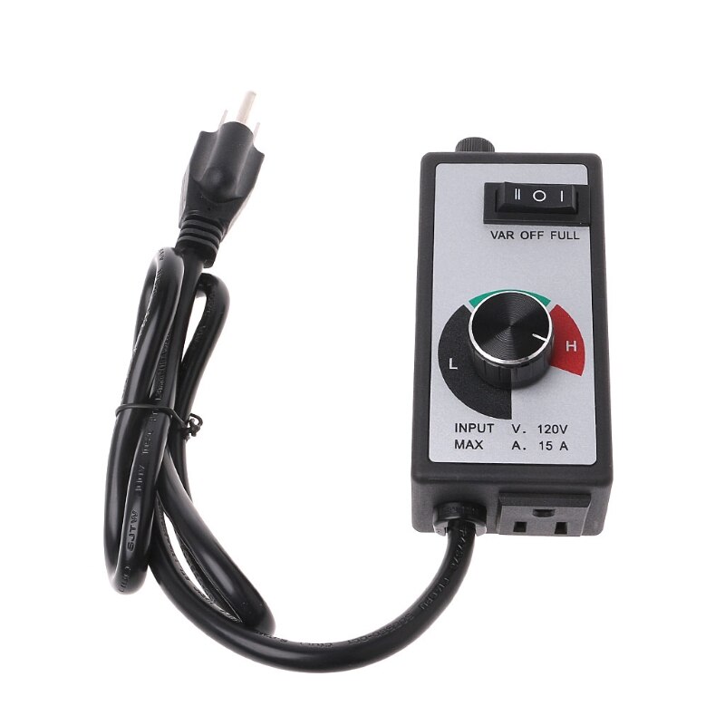 AC 120V 15A Fan Variable Voltage Speed Control Electric Motor Rheostat Governor