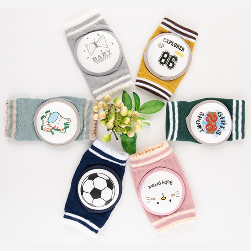 1 Pair Baby Cartoon Knee Pad Kids Girls Boys Safety Crawling Elbow Cushion Infant Toddlers Baby Leg Warmer Kneecap 0-3T